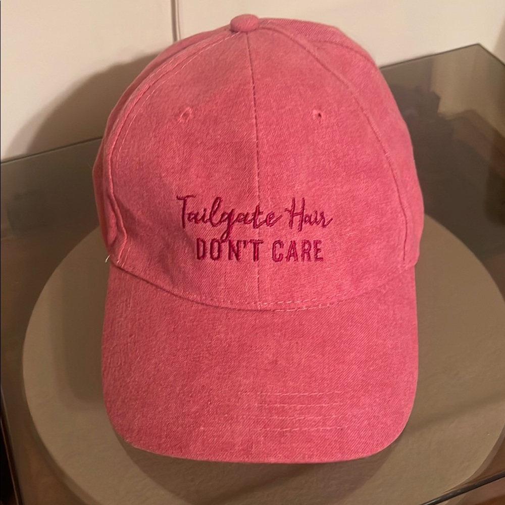 Pink Embroidered Baseball Cap
